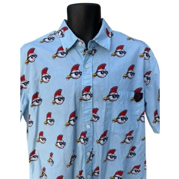 Rare Baseballism Shirt Wild Thing Rickey Vaughn Major League Movie Mohawk XL - Picture 2 of 7